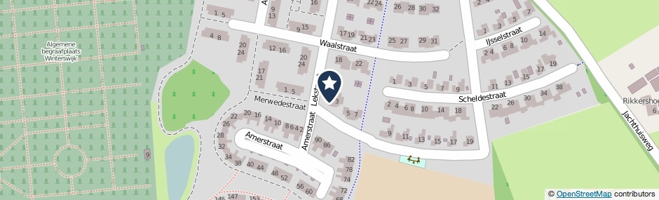 Kaartweergave Lekstraat 1 in Winterswijk