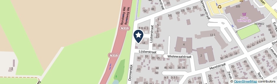 Kaartweergave Lijsterstraat 10 in Winterswijk