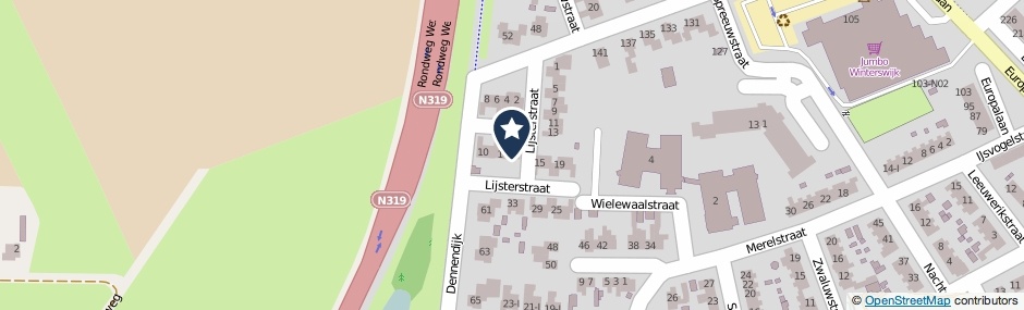 Kaartweergave Lijsterstraat 16 in Winterswijk