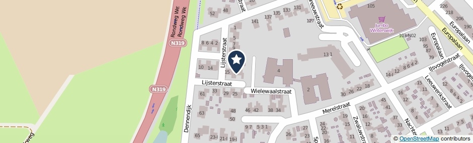 Kaartweergave Lijsterstraat 19 in Winterswijk