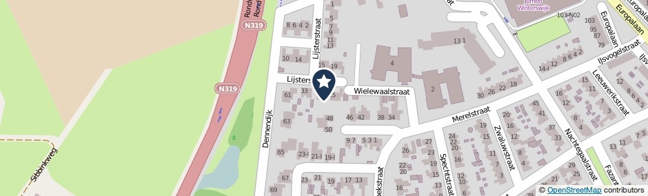 Kaartweergave Lijsterstraat 27 in Winterswijk