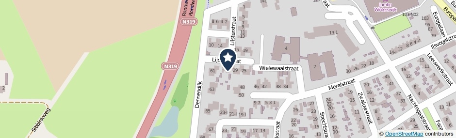 Kaartweergave Lijsterstraat 31 in Winterswijk