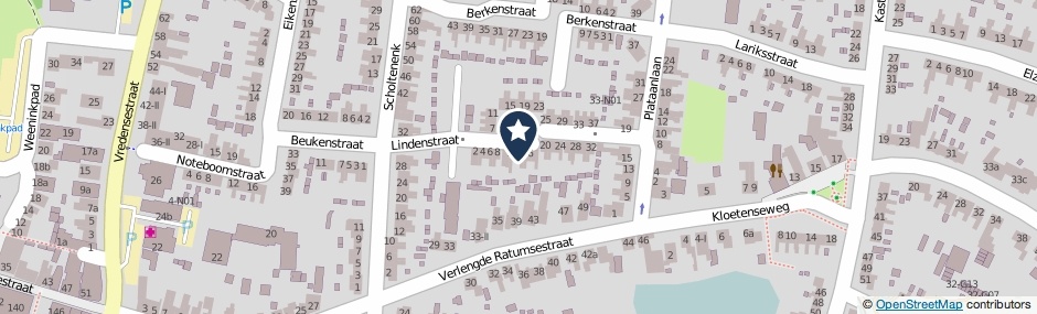 Kaartweergave Lindenstraat 14 in Winterswijk