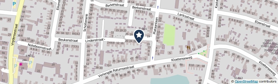 Kaartweergave Lindenstraat 32 in Winterswijk