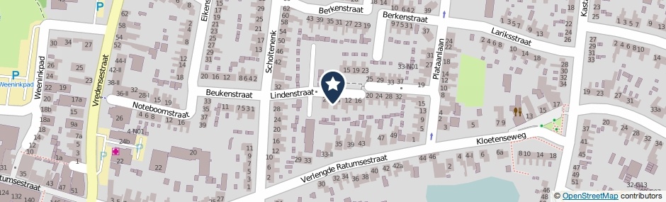 Kaartweergave Lindenstraat 6 in Winterswijk