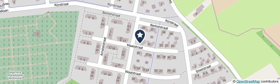 Kaartweergave Maasstraat 17 in Winterswijk