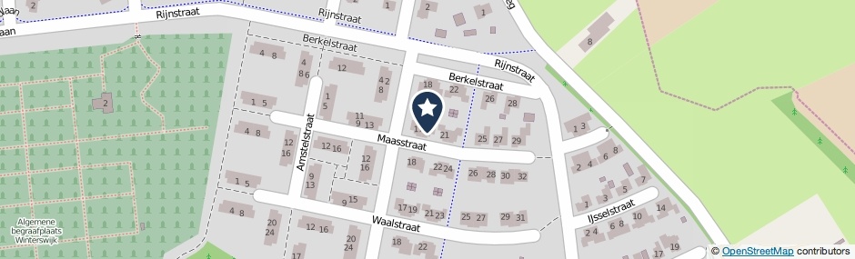 Kaartweergave Maasstraat 19 in Winterswijk