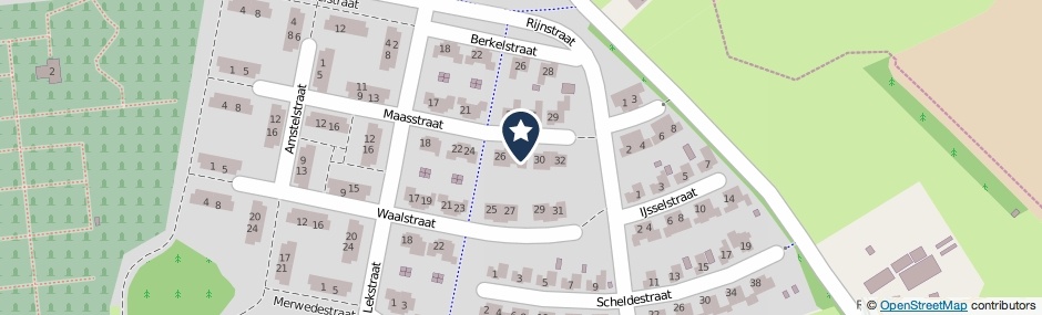 Kaartweergave Maasstraat 28 in Winterswijk