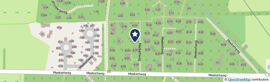 Kaartweergave Meekertweg 8-36 in Winterswijk