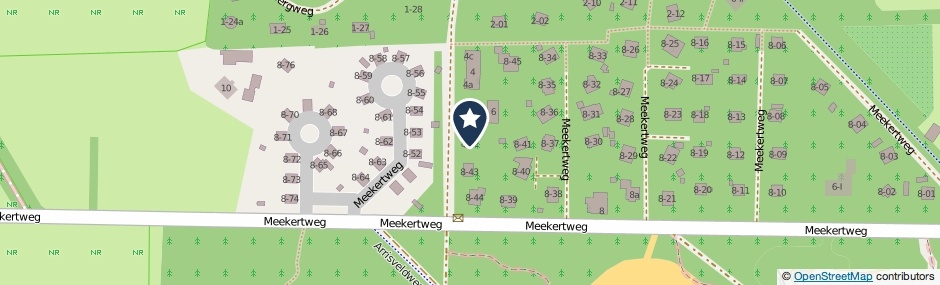 Kaartweergave Meekertweg 8-42 in Winterswijk