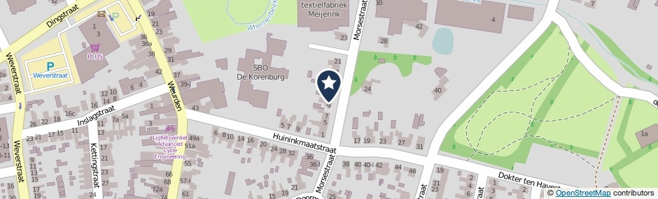 Kaartweergave Morsestraat 11 in Winterswijk