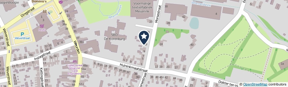 Kaartweergave Morsestraat 13 in Winterswijk