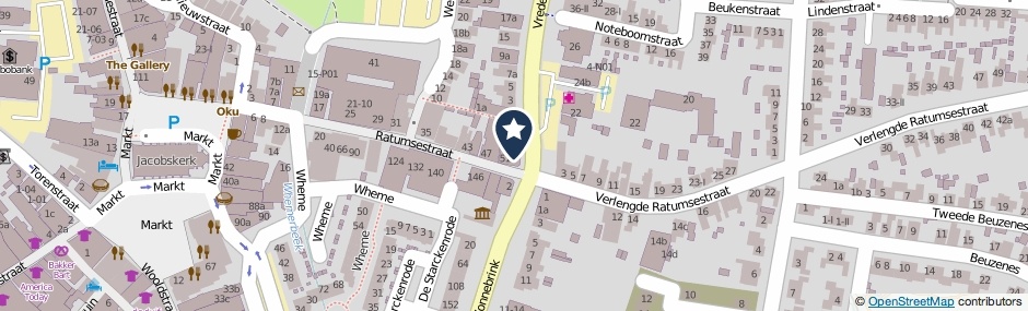 Kaartweergave Ratumsestraat 53 in Winterswijk