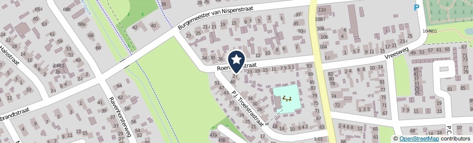 Kaartweergave Roenhorststraat 25 in Winterswijk