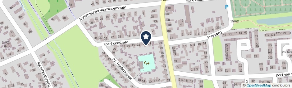 Kaartweergave Roenhorststraat 5 in Winterswijk