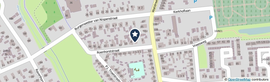Kaartweergave Roenhorststraat 6 in Winterswijk