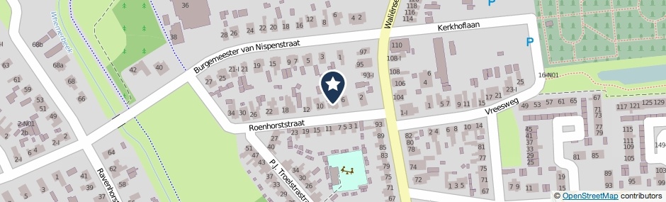 Kaartweergave Roenhorststraat 8 in Winterswijk