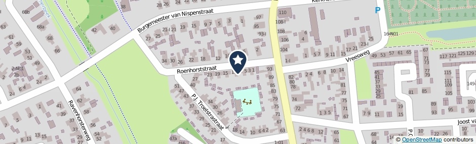 Kaartweergave Roenhorststraat 9 in Winterswijk