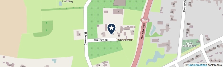 Kaartweergave Sibbinkweg 13 in Winterswijk