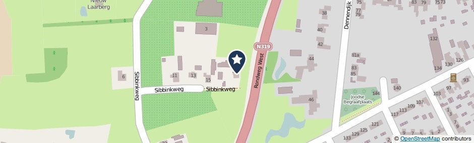 Kaartweergave Sibbinkweg 17-A in Winterswijk