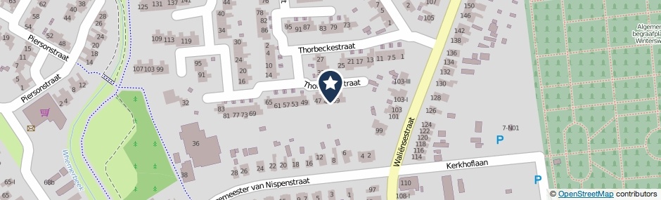 Kaartweergave Thorbeckestraat 41 in Winterswijk