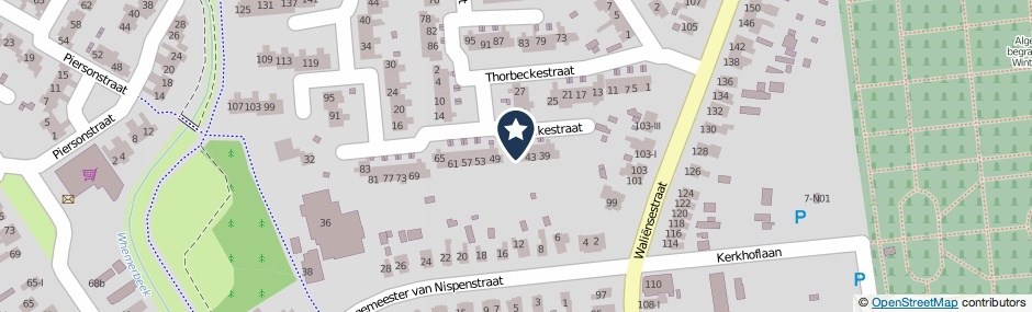 Kaartweergave Thorbeckestraat 47 in Winterswijk