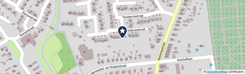 Kaartweergave Thorbeckestraat 51 in Winterswijk