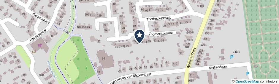 Kaartweergave Thorbeckestraat 59 in Winterswijk