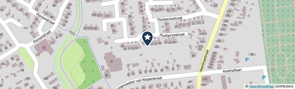 Kaartweergave Thorbeckestraat 61 in Winterswijk
