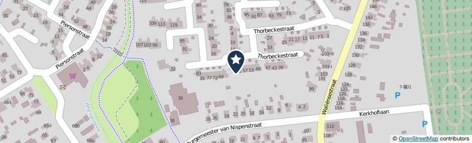Kaartweergave Thorbeckestraat 63 in Winterswijk