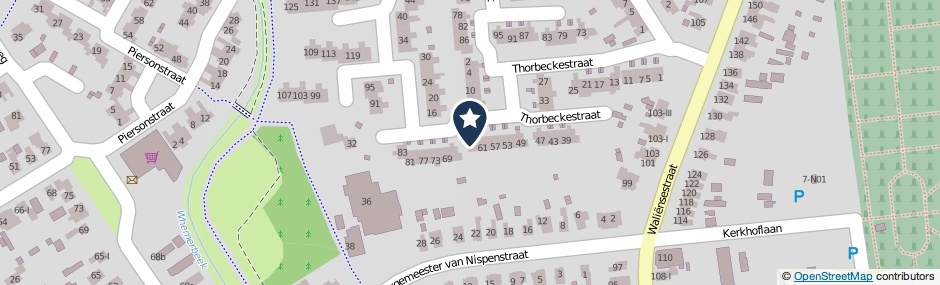 Kaartweergave Thorbeckestraat 65 in Winterswijk