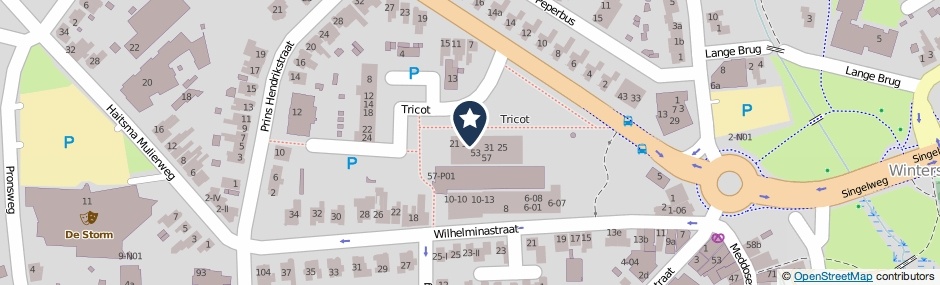 Kaartweergave Tricot 13 in Winterswijk