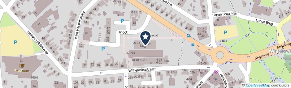 Kaartweergave Tricot 31 in Winterswijk