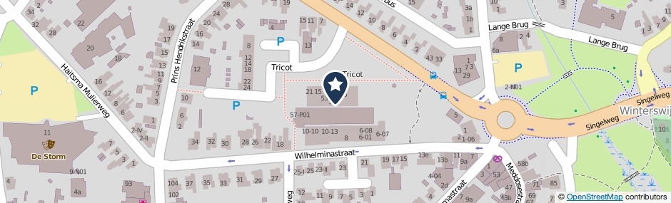 Kaartweergave Tricot 55 in Winterswijk