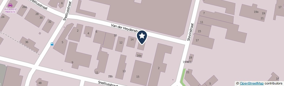 Kaartweergave Van Der Heydenstraat 16 in Winterswijk