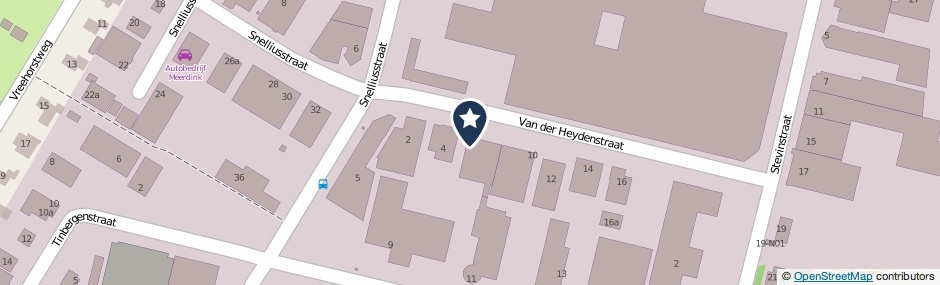 Kaartweergave Van Der Heydenstraat 6 in Winterswijk