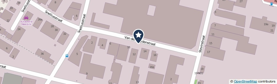 Kaartweergave Van Der Heydenstraat in Winterswijk
