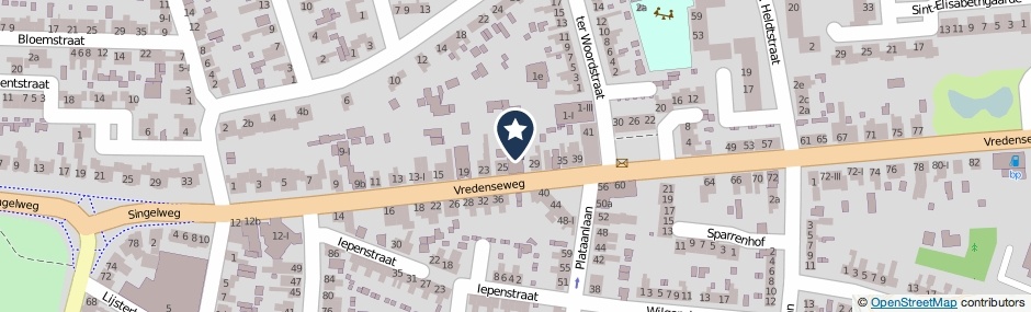 Kaartweergave Vredenseweg 27-A in Winterswijk