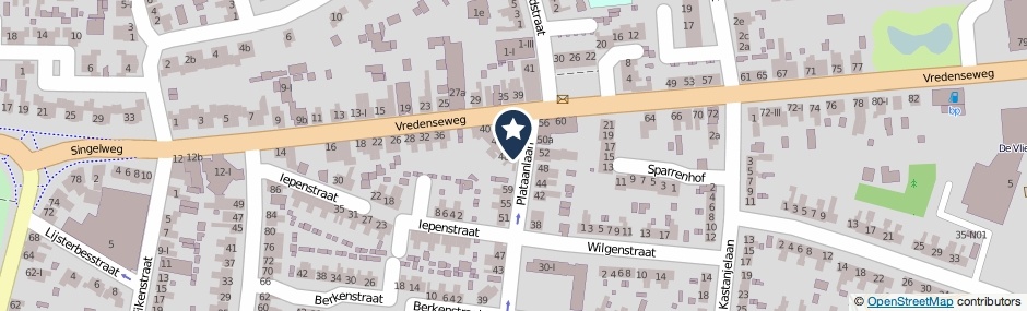 Kaartweergave Vredenseweg 48-I in Winterswijk