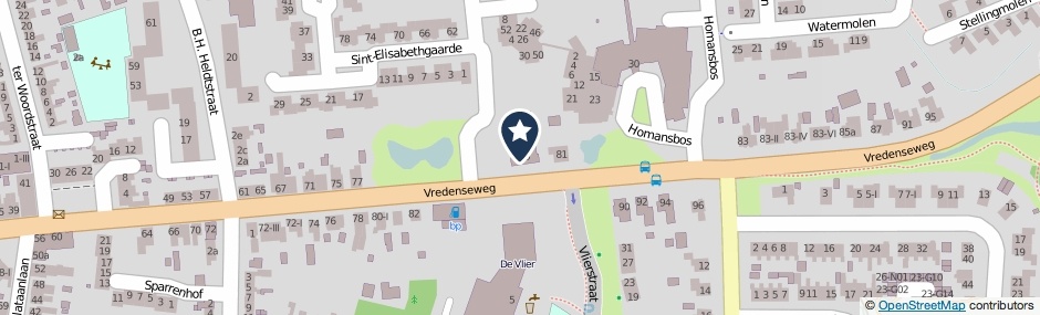 Kaartweergave Vredenseweg 79 in Winterswijk