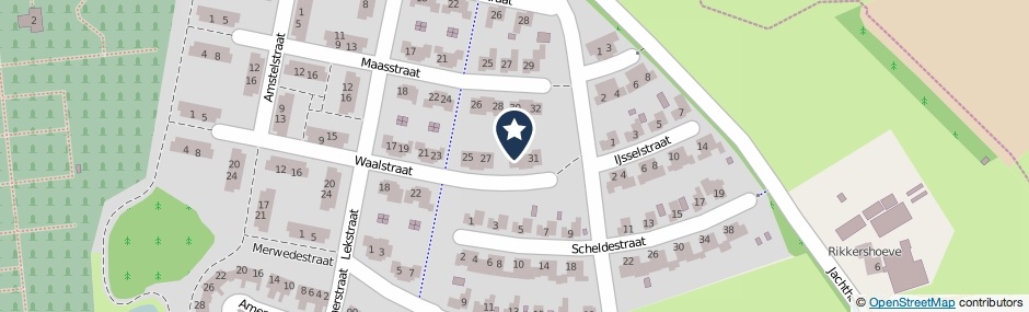Kaartweergave Waalstraat 29 in Winterswijk