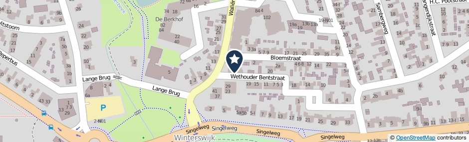 Kaartweergave Waliensestraat 16 in Winterswijk
