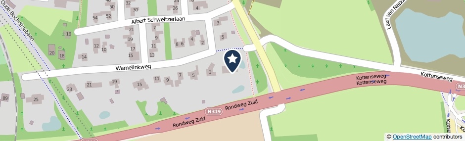 Kaartweergave Wamelinkweg 1 in Winterswijk