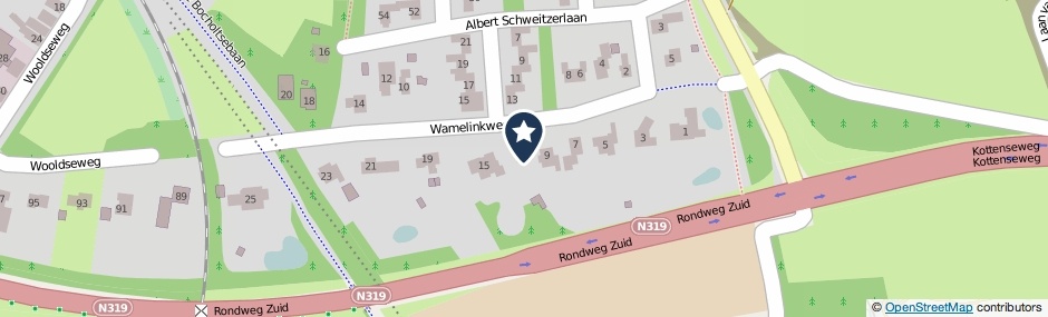 Kaartweergave Wamelinkweg 11 in Winterswijk