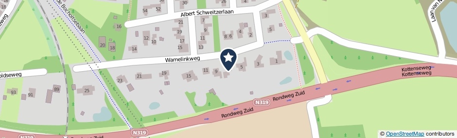 Kaartweergave Wamelinkweg 7 in Winterswijk