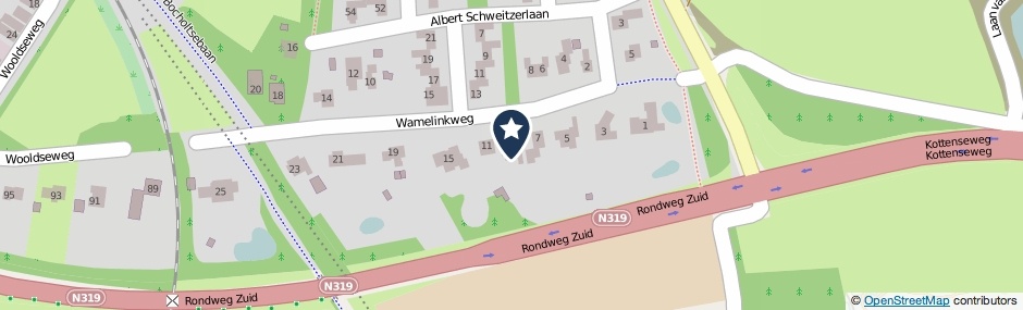 Kaartweergave Wamelinkweg 9 in Winterswijk