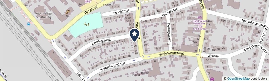 Kaartweergave Weverstraat 16 in Winterswijk