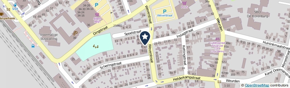 Kaartweergave Weverstraat 6-05 in Winterswijk