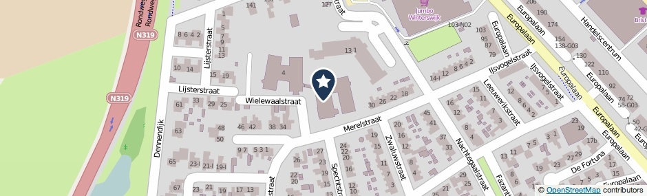 Kaartweergave Wielewaalstraat 2 in Winterswijk