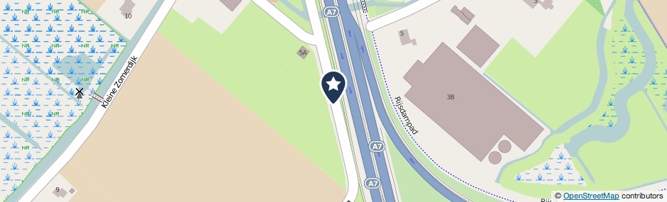 Kaartweergave Parallelweg in Wognum